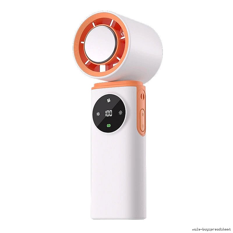 Portable Handheld Cooling Fan For Portable Airflow White Ice-compress Version