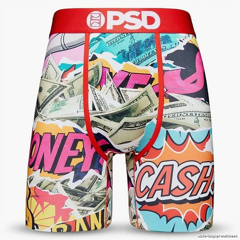 PSD graffiti-style colorful underwear