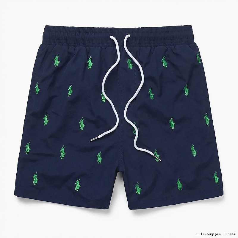 Ralph Lauren retro-style dark blue shorts