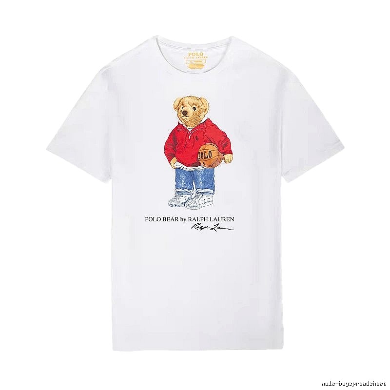 Ralph Lauren Teddy Bear Series White T-shirt