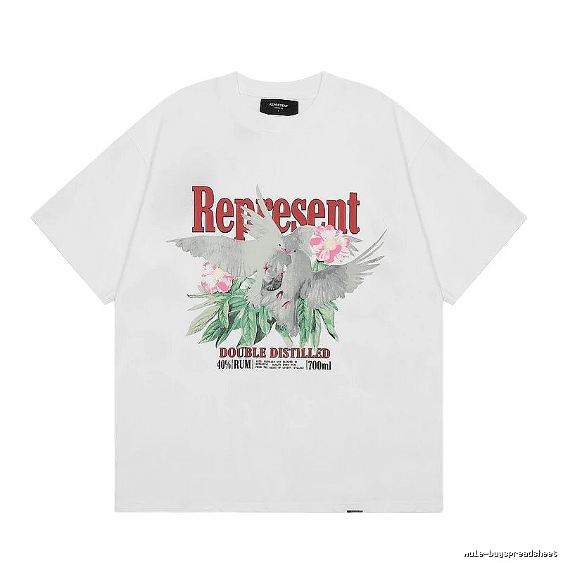Represent Pigeon Vintage Style White T-shirt