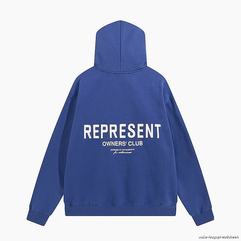 Represent Travel Owners Club hoodie Navy Large Represent with Modern Look
