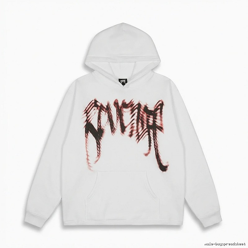 Revenge Gothic Style White Hoodie