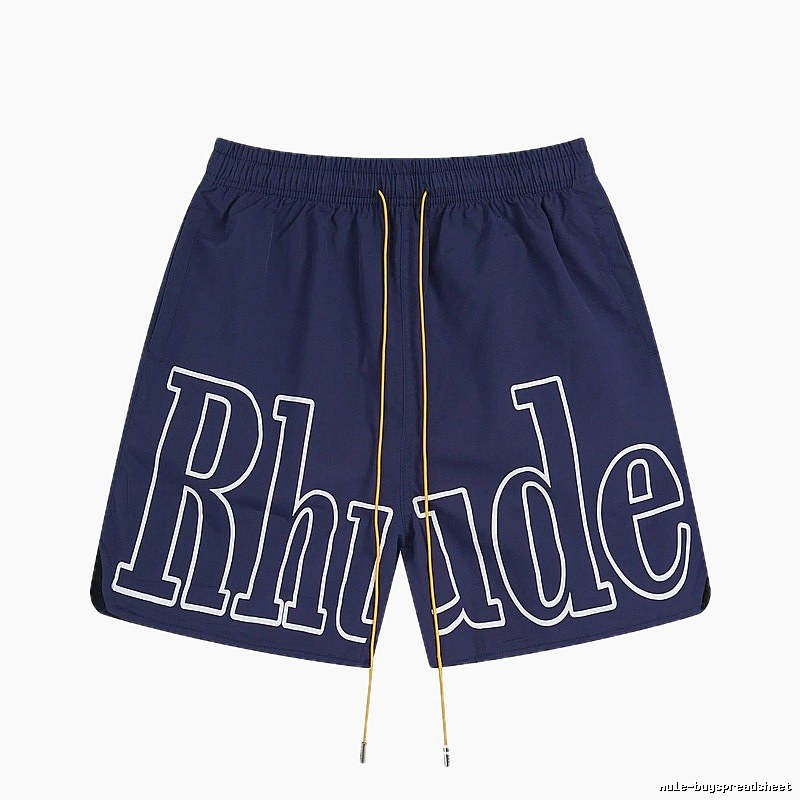 RHUDE Alphabet Wind Dark Blue Shorts