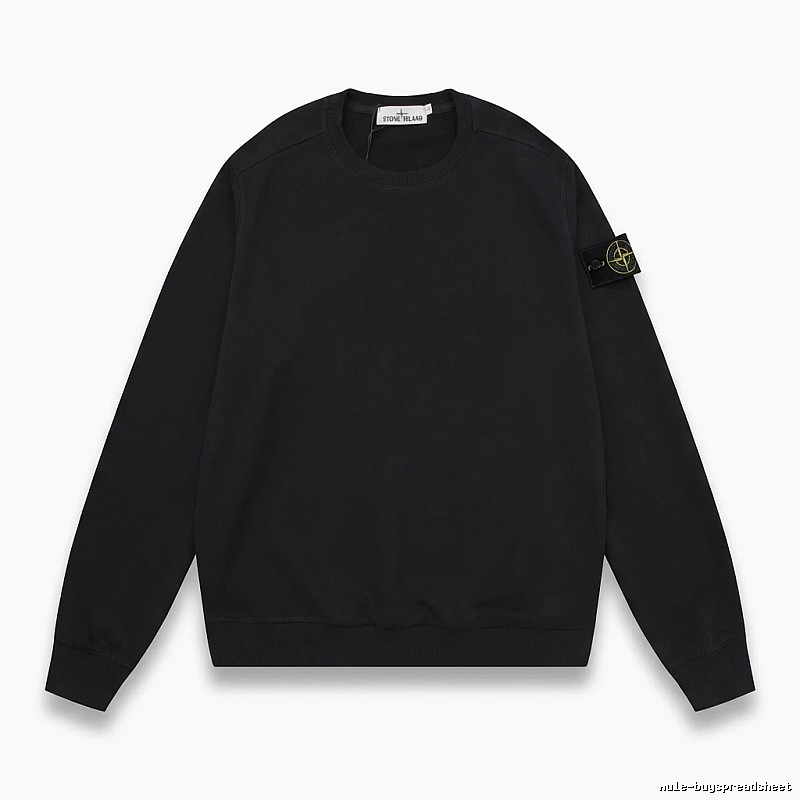 Stone Island basic black sweatshirt