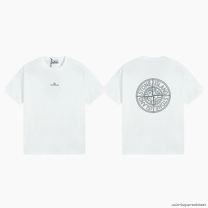 Stone Island Compass Series Street Style White T-Shirt