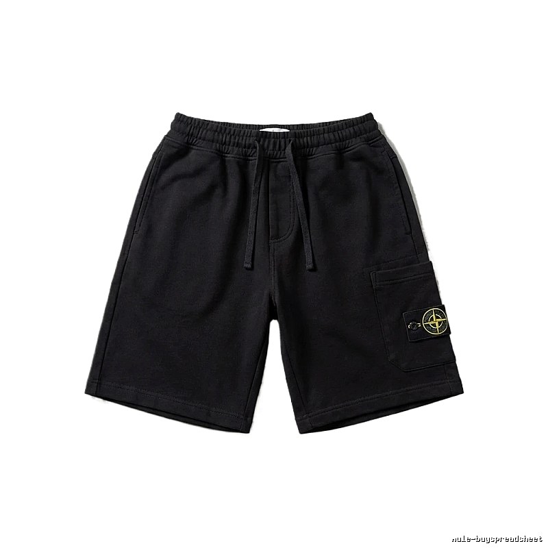 Stone Island functional style black shorts