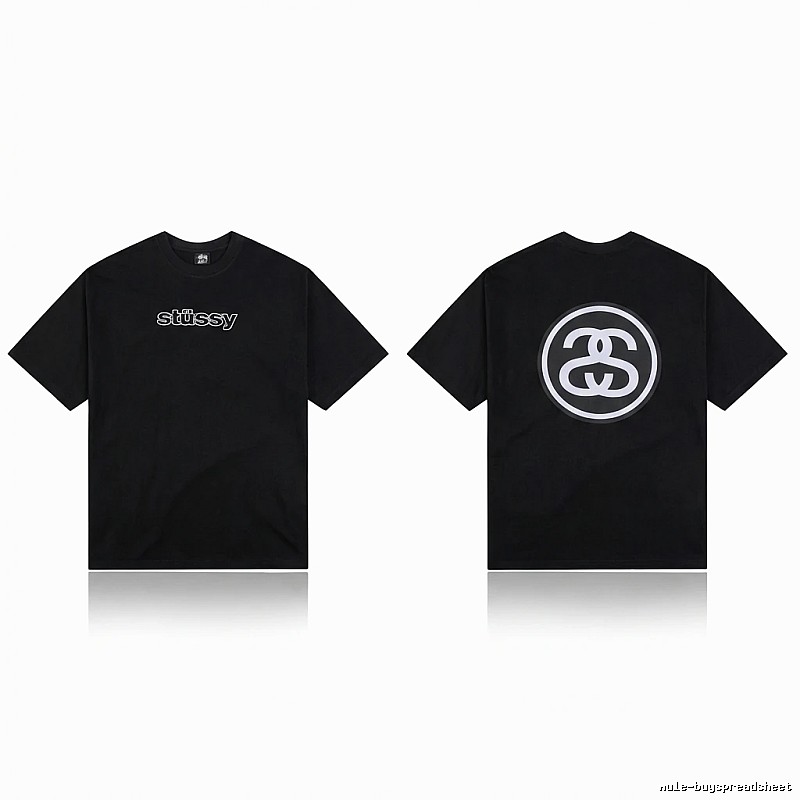 Stussy classic black T-shirt