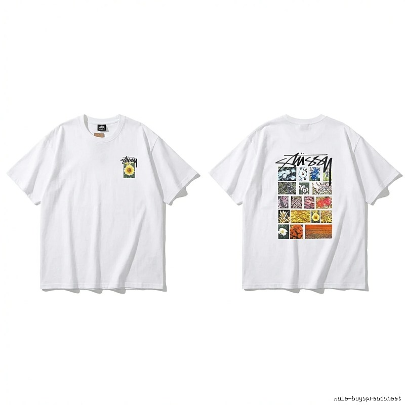 Stussy Floral Series White T-shirt