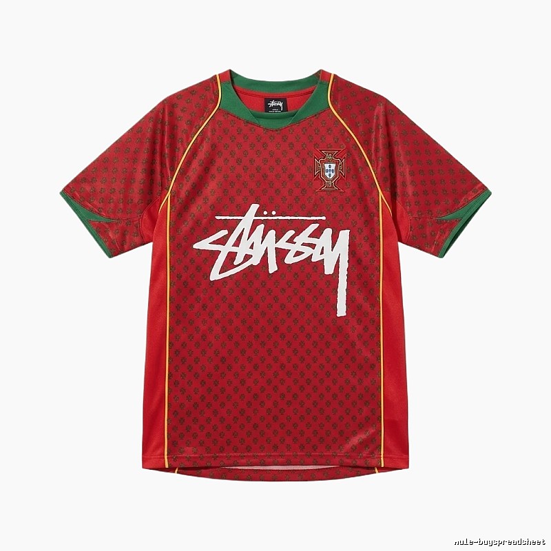 Stussy graffiti-style red short-sleeve