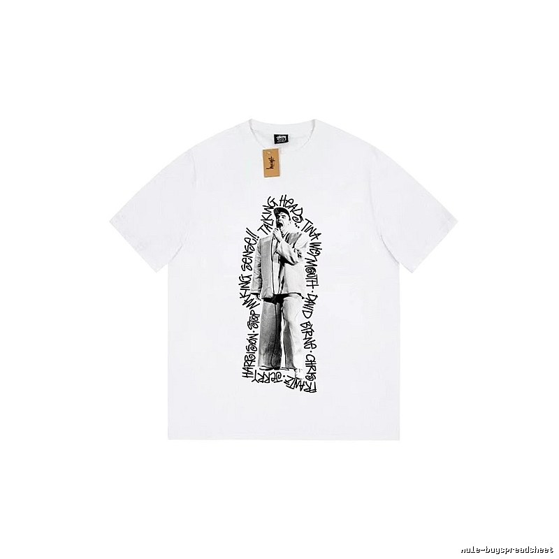 Stussy Resort Graphic T-shirt Black White Stussy for Travel Looks