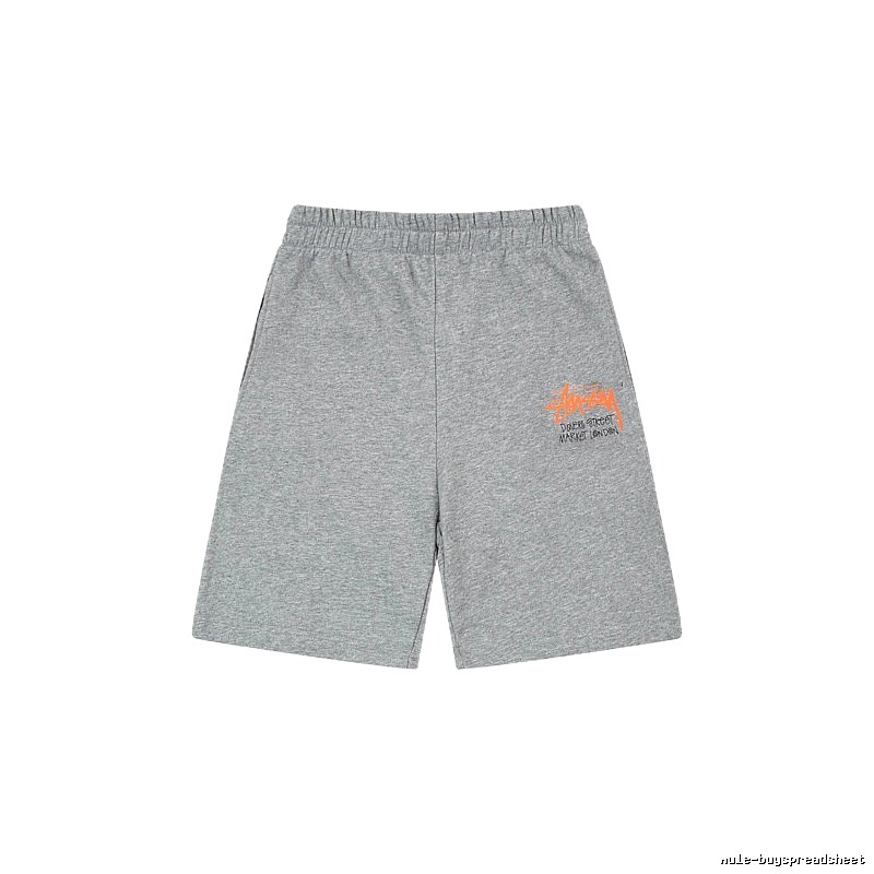 Stussy street-style grey shorts