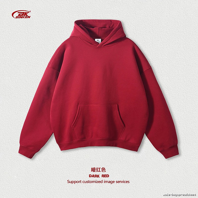 Summer Pullover hoodie Navy Blank Kangaroo with Bold Graphic