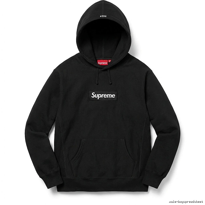 Supreme basic black hoodie