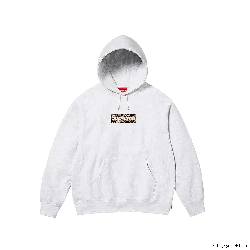 Supreme Resort Logo hoodie Gray Red Oversized for Travel Looks