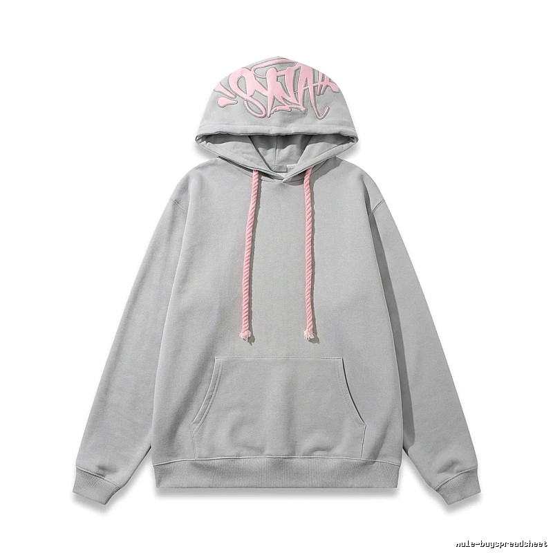SynaWorld Graffiti Style Light Gray Hoodie