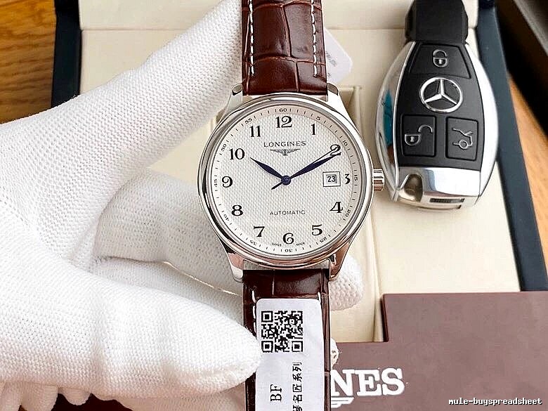 Watch by Hermes with White Dial Leather Strap Watch